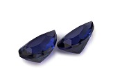 Blue Sapphire 7.5x5.5mm Pear Shape Matched Pair 1.93ctw