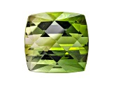 Parti-Color Tourmaline 11.7mm Checkerboard Cushion 7.53ct