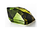 Parti-Color Tourmaline 11.7mm Checkerboard Cushion 7.53ct