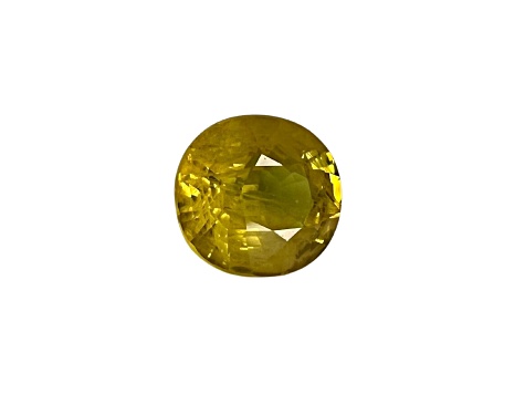 Yellow Sapphire 11.3x9.9mm Oval 6.32ct