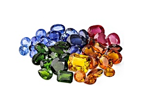Lucky Parrot Mixed Shape Faceted Parcel 40.00ctw
