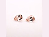 Morganite 12x9mm Pear Shape Matched Pair 6.00ctw