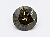 1.05ct Dark Green Round Lab-Grown Diamond VS1 Clarity IGI Certified