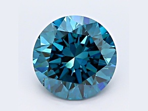 1.51ct Deep Blue Round Lab-Grown Diamond SI1 Clarity GIA Certified