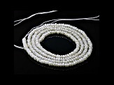 Freshwater Cultured Pearl 2.5mm Button Shape Bead Strand 16"