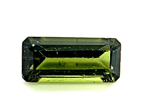 Yellowish Green Tourmaline 14.6x6.6mm Emerald Cut 4.56ct