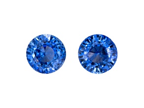 Sapphire 5mm Round Matched Pair 1.46ctw