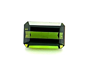 Yellowish Green Tourmaline 9.9x6.3mm Emerald Cut 3.30ct