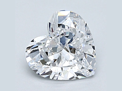 1.51ct Natural White Diamond Heart Shape, D Color, IF Clarity, GIA Certified