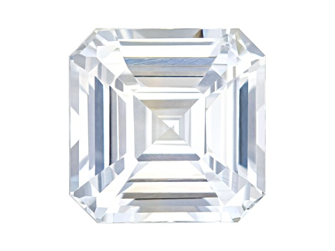 White Sapphire Loose Gemstone 10.87mm Emerald Cut 8.51ct