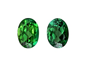 Green Tourmaline 7x5mm Oval Matched Pair 1.76ctw