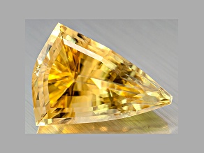 American Yellow Calcite 38.72ct Shield Cut 28.10x20.89x14.85mm