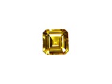 Yellow Sapphire Loose Gemstone 9.2x9.2mm Emerald Cut 5.02ct