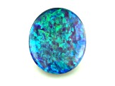 Black Opal 15.43x13.34mm Oval Cabochon 9.52ct