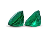 Zambian Emerald 7.1mm Round Matched Pair 2.72ct