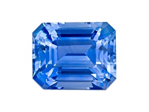 Sapphire Loose Gemstone 6.7x5.4mm Emerald Cut 1.52ct