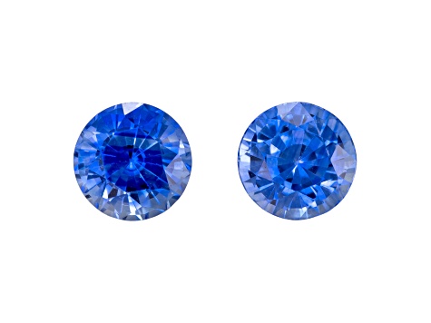 Sapphire 5mm Round Matched Pair 1.42ctw
