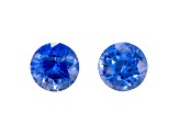 Sapphire 5mm Round Matched Pair 1.42ctw