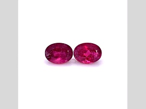 Rubellite 8x6mm Oval Matched Pair 3.05ctw