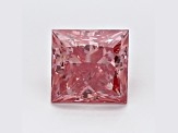 1.05ct Vivid Pink Princess Cut Lab-Grown Diamond SI1 Clarity IGI Certified