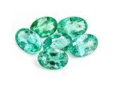 Zambian Emerald 6x4mm Oval Set of 6 2.65ctw