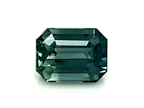Teal Blue-Green Sapphire 6.85x5.20mm Emerald Cut 1.50ct