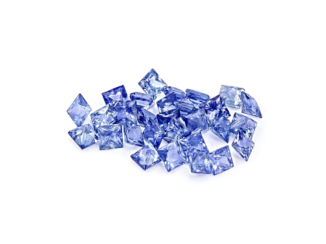 Sapphire 2.2mm Princess Cut Set of 29 2.30ctw