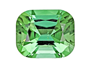 Green Tourmaline 6.3x5.2mm Emerald Cut 0.91ct