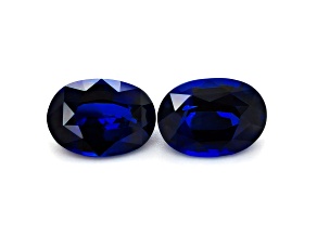 Sapphire 11.1x8.0mm Oval Matched Pair 8.62ctw