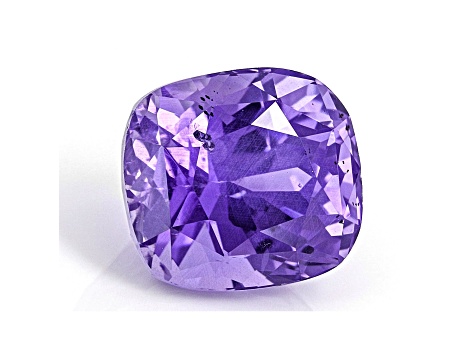 Violet Sapphire Unheated 8.1x7.1mm Cushion 3.12ct