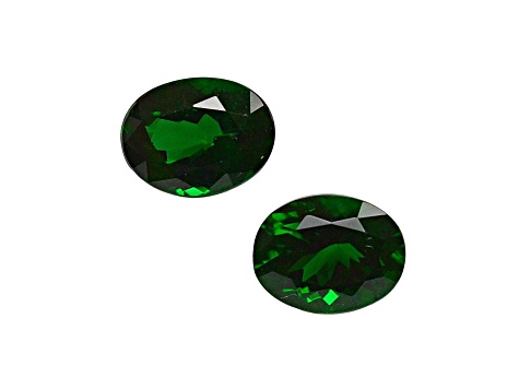 Tsavorite Garnet 7.3x5.6mm Oval Matched Pair 2.12ctw