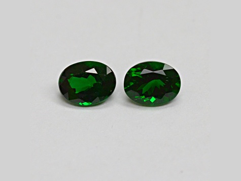 Tsavorite Garnet 7.3x5.6mm Oval Matched Pair 2.12ctw