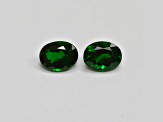 Tsavorite Garnet 7.3x5.6mm Oval Matched Pair 2.12ctw