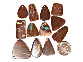 Boulder Opal Free-Form Cabochon Set of 12 88ctw