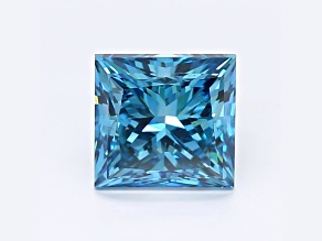 2.11ct Deep Blue Princess Cut Lab-Grown Diamond VS2 Clarity GIA Certified