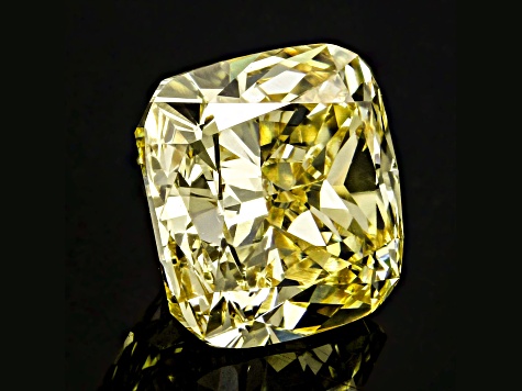 1.18ct Intense Yellow Cushion Lab-Grown Diamond VS2 Clarity IGI Certified