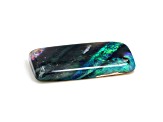 Australian Black Opal 17x8.5mm Rectangle Cabochon 3.61ct