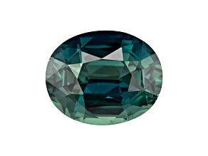 Teal Sapphire 8.6x6.9mm Oval 2.55ct