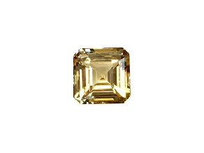 Yellow Sapphire Loose Gemstone 10.1x10mm Emerald Cut 6.74ct