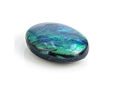 Australian Black Opal 10x8mm Oval Cabochon 1.68ct