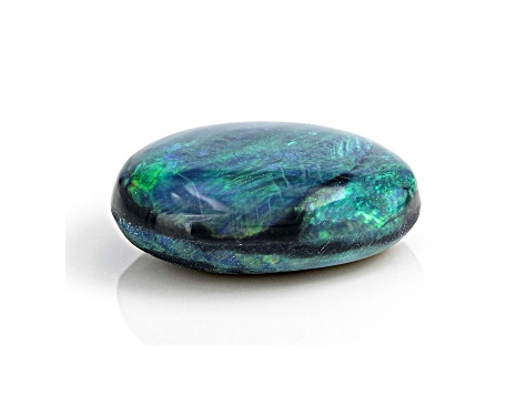 Australian Black Opal 10x8mm Oval Cabochon 1.68ct