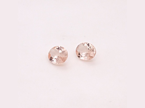 Morganite 10x8mm Oval Matched Pair 4.27ctw