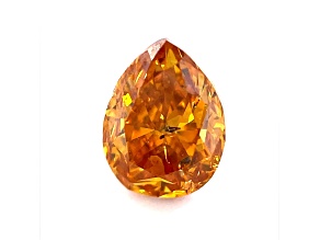 Natural Autumn Color diamond 6.65x5.11mm Pear Shape 1.02ct