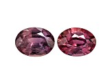 Pink Sapphire 5.0x3.5mm Oval Set of 2 0.72ctw