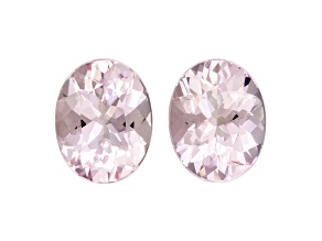 Morganite 9x7mm Oval Matched Pair 3.35ctw