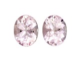 Morganite 9x7mm Oval Matched Pair 3.35ctw