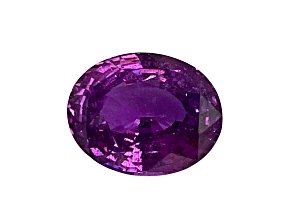 Purple Sapphire Loose Gemstone Unheated 12.8x10.18mm Oval 8.1ct