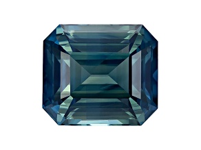 Teal Sapphire Unheated 9.42x7.87mm Emerald Cut 4.22ct
