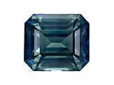 Teal Sapphire Unheated 9.42x7.87mm Emerald Cut 4.22ct