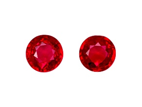 Ruby 5.1mm Round Matched Pair 1.21ctw